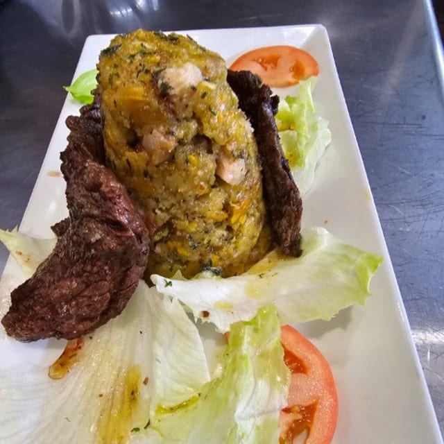 Churrasco / Skirt Steak Mofongo.