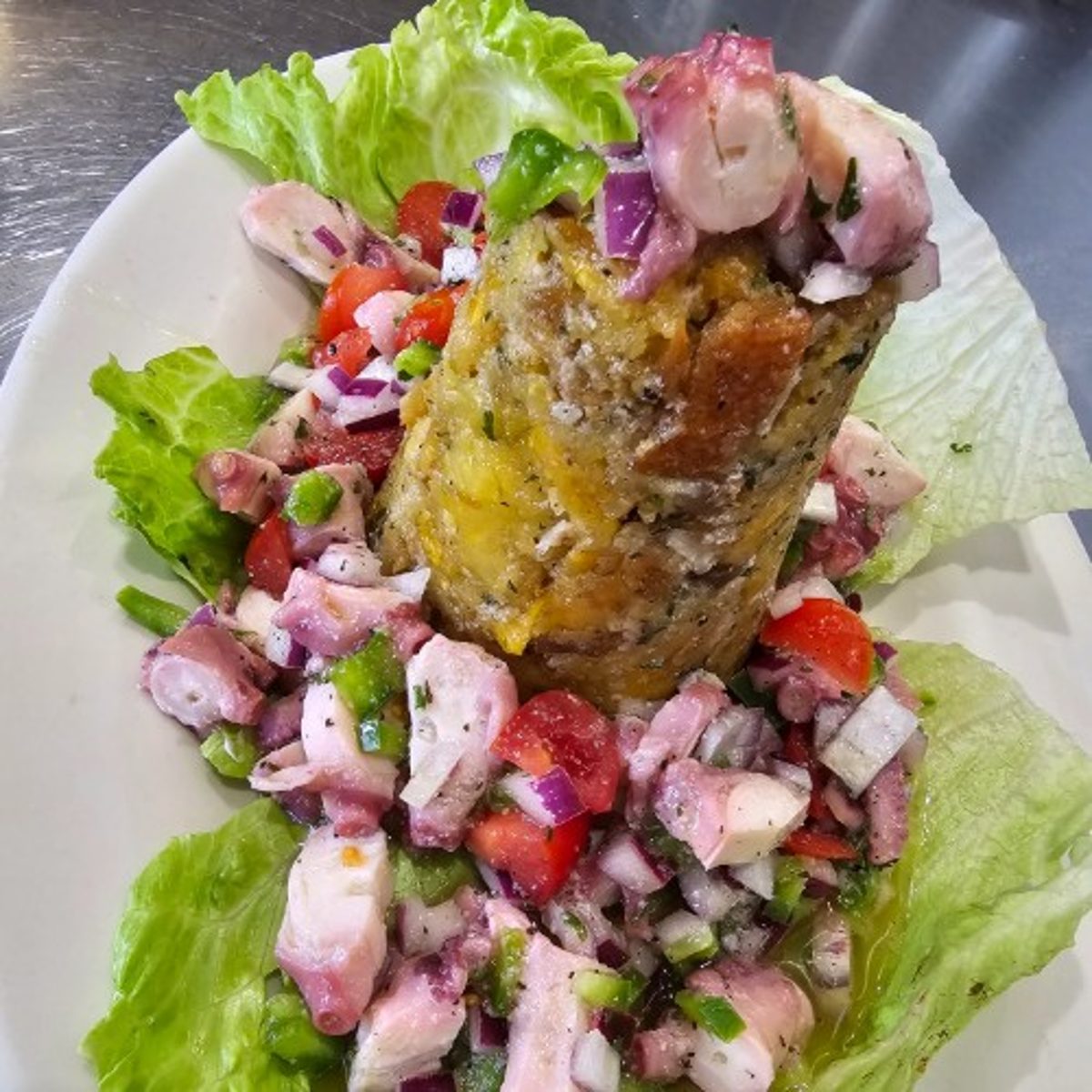 Mofongo de Pulpo/ Octopus Mofongo