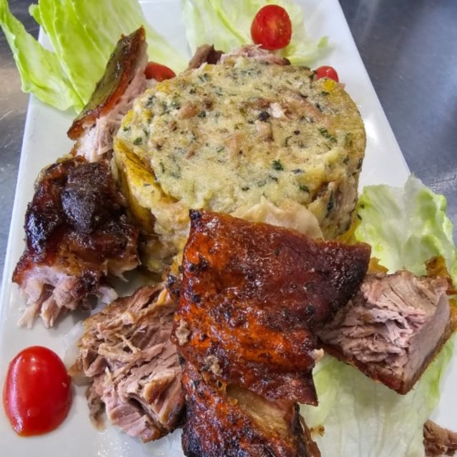 Pernil / Rost Pork Mofongo.